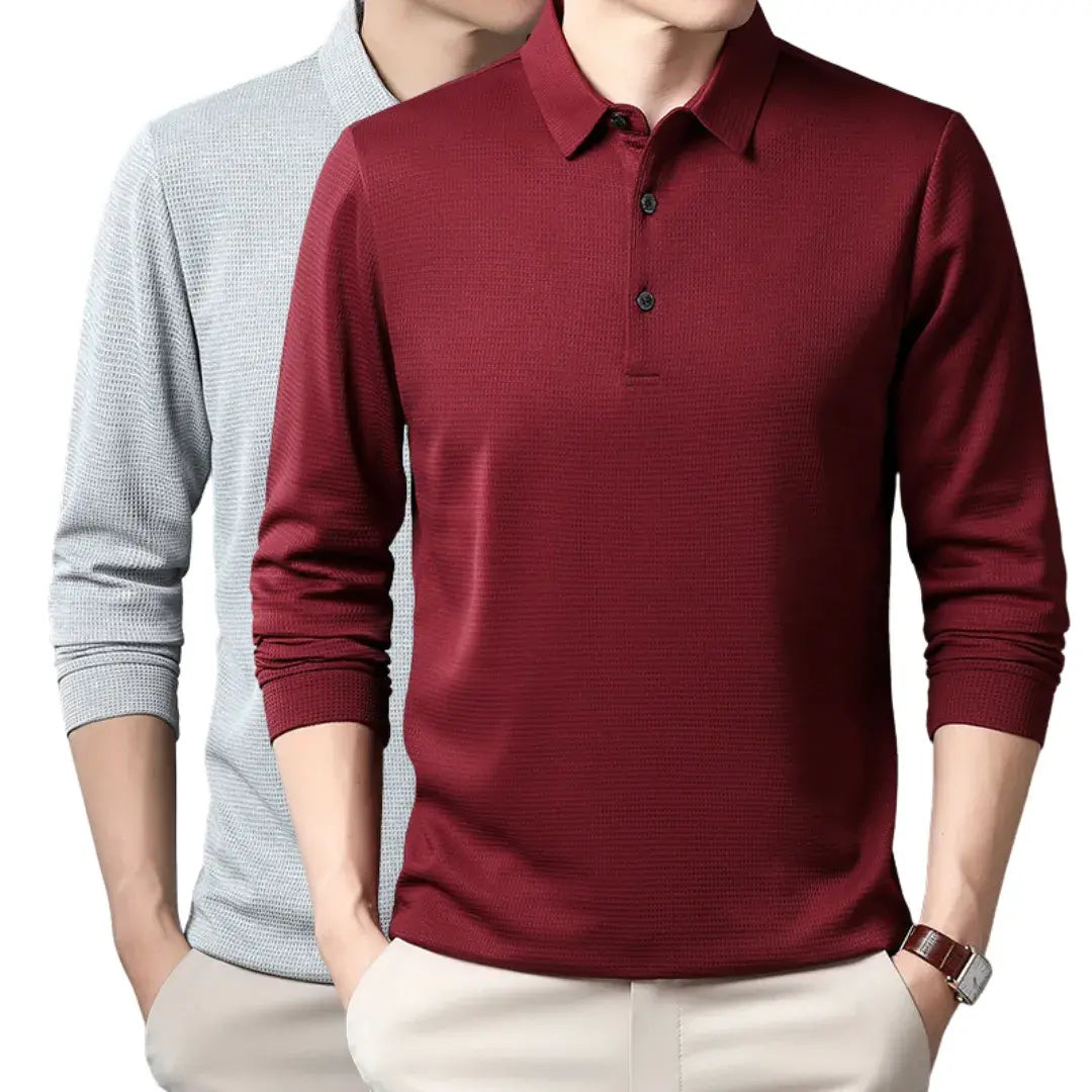 Long-sleeve Polo Shirt - Summer Line (2-Pack)