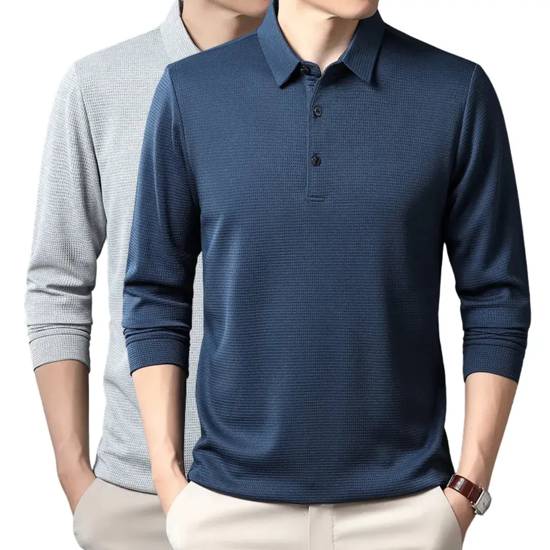 Long-sleeve Polo Shirt - Summer Line (2-Pack)