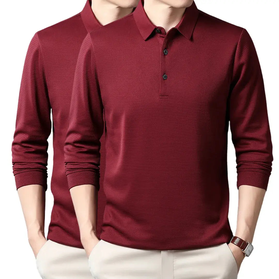 Long-sleeve Polo Shirt - Summer Line (2-Pack)