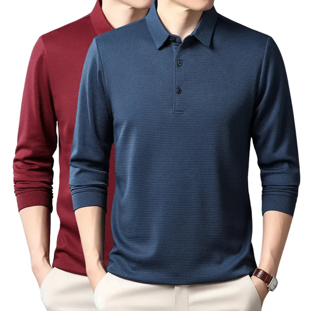 Long-sleeve Polo Shirt - Summer Line (2-Pack)
