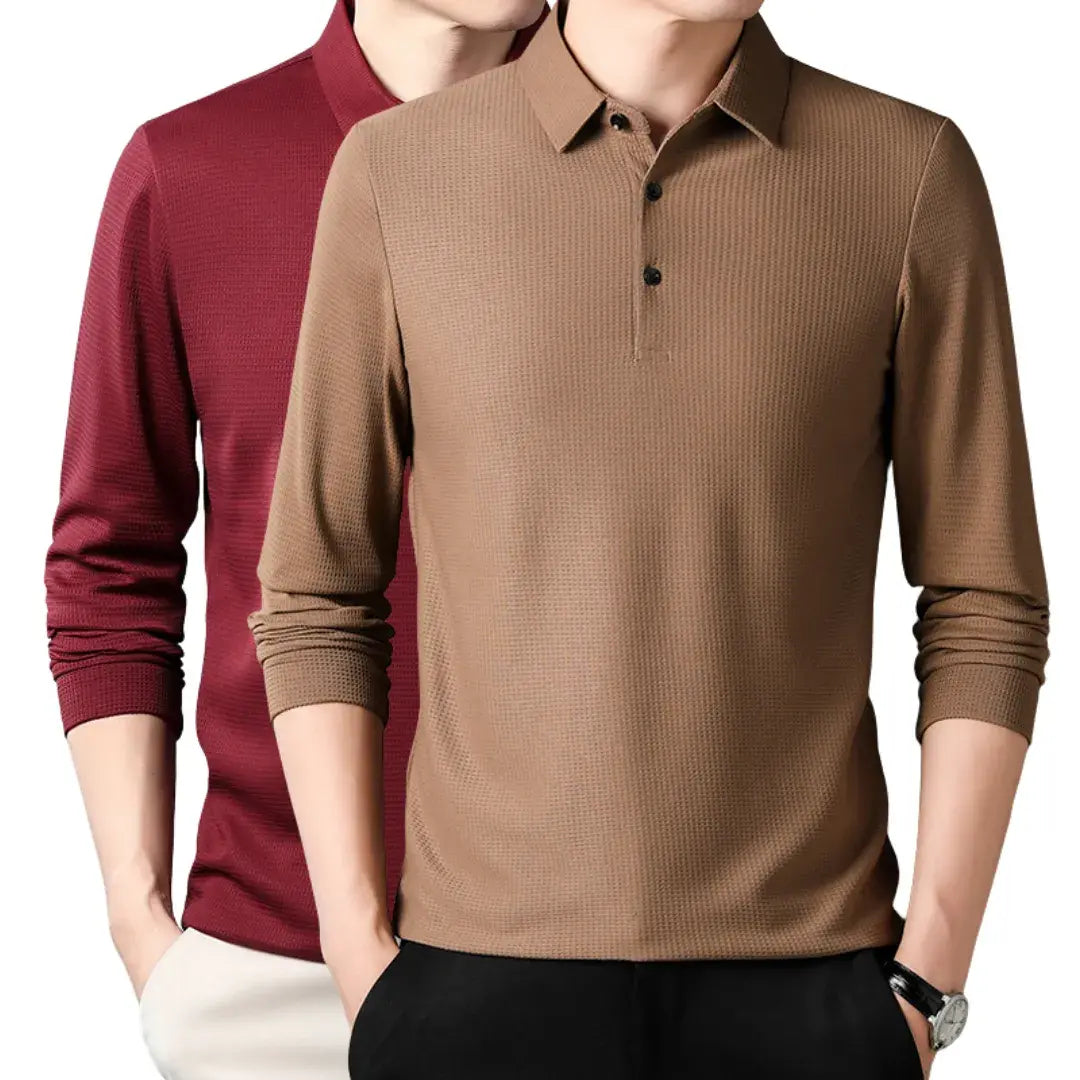 Long-sleeve Polo Shirt - Summer Line (2-Pack)