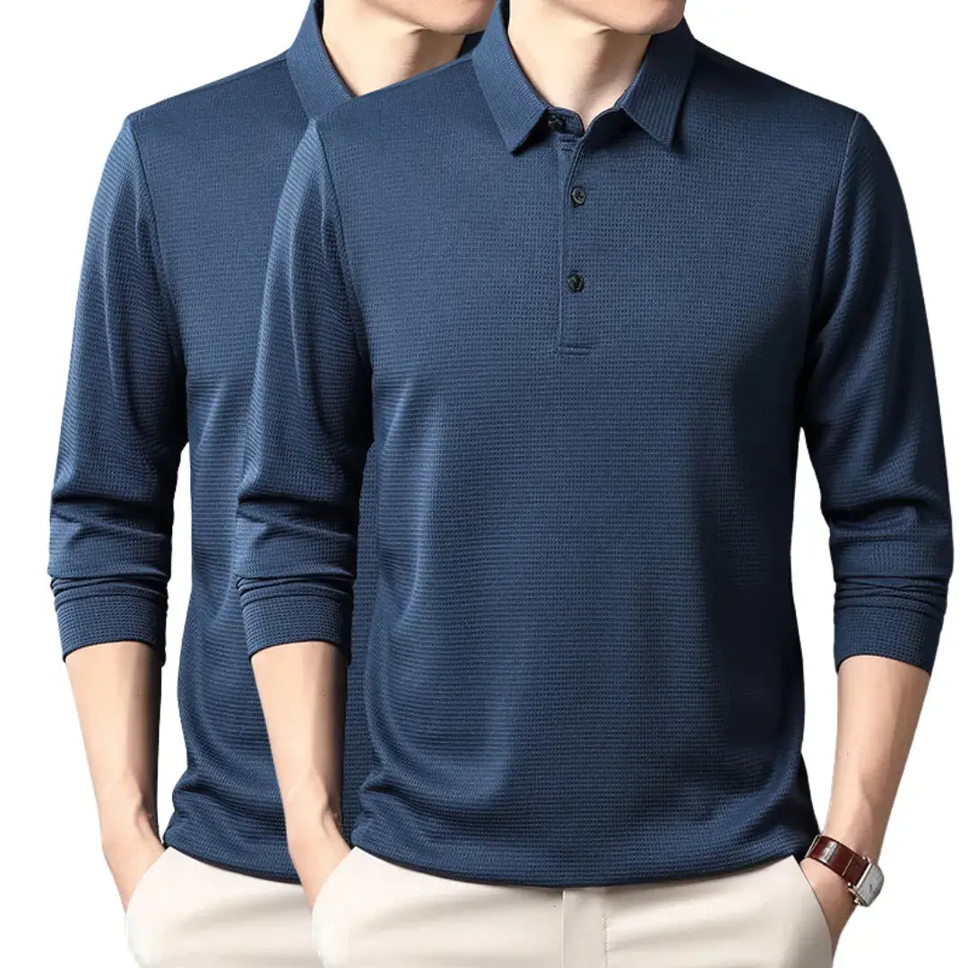 Long-sleeve Polo Shirt - Summer Line (2-Pack)