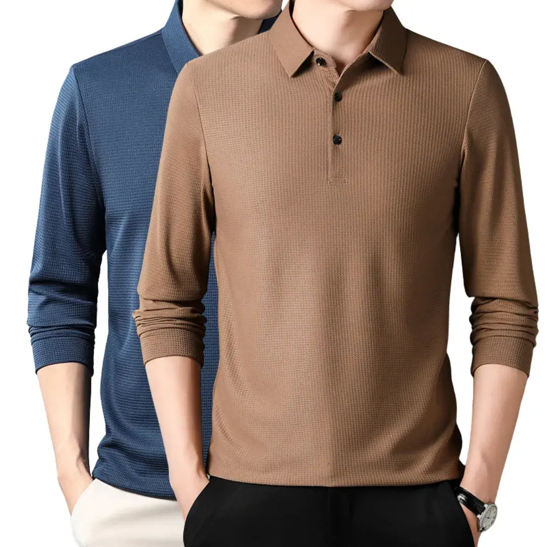 Long-sleeve Polo Shirt - Summer Line (2-Pack)