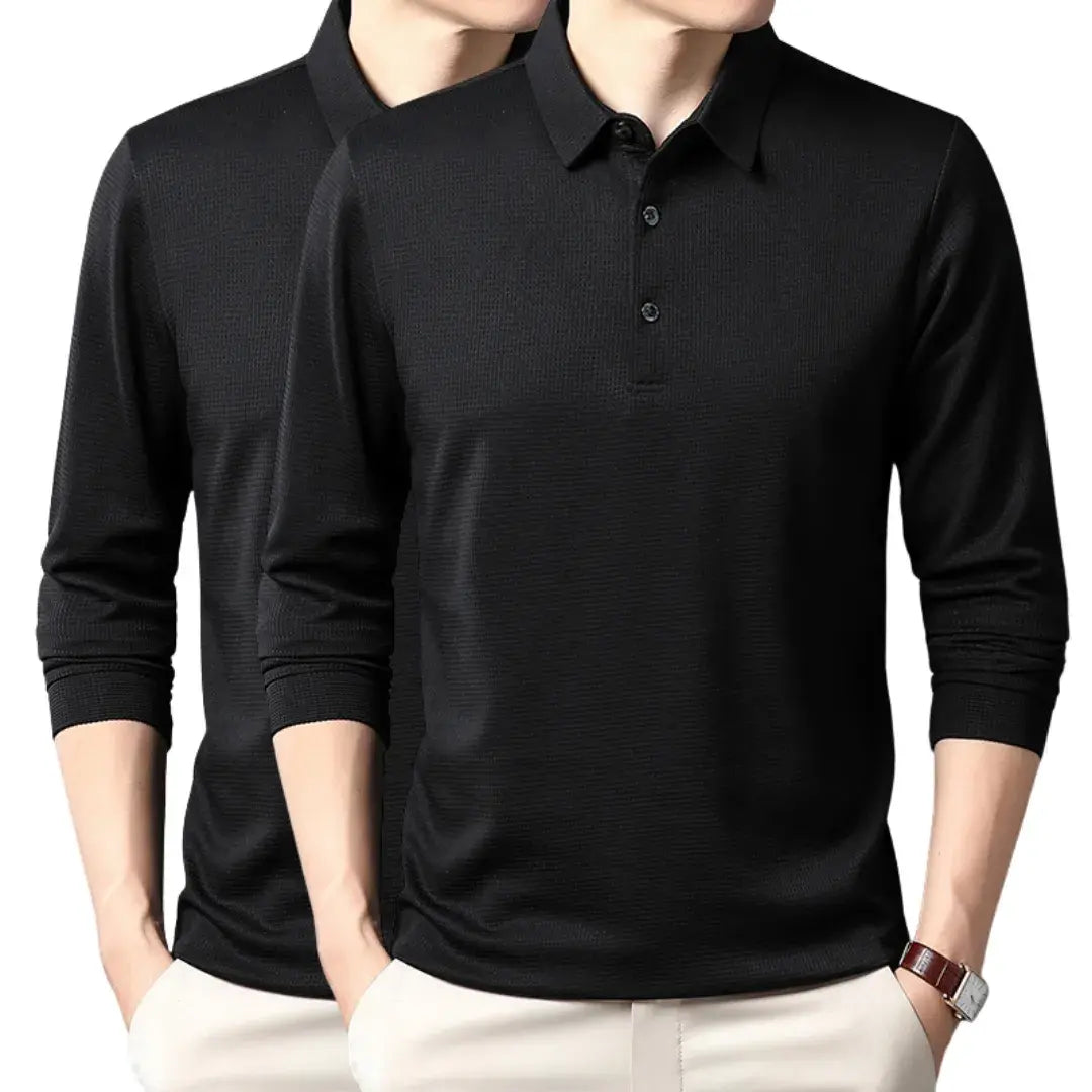Long-sleeve Polo Shirt - Summer Line (2-Pack)
