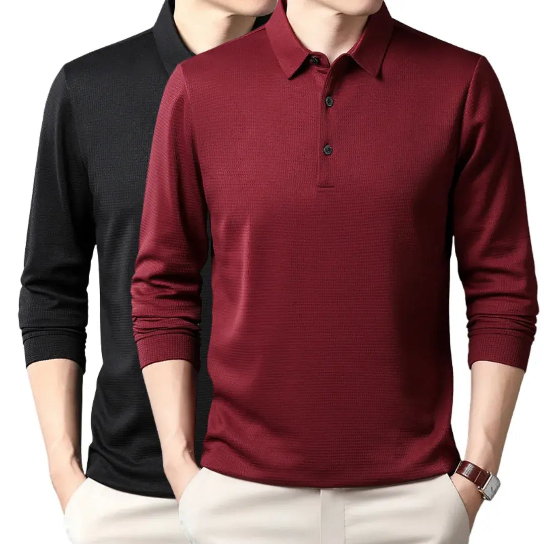 Long-sleeve Polo Shirt - Summer Line (2-Pack)