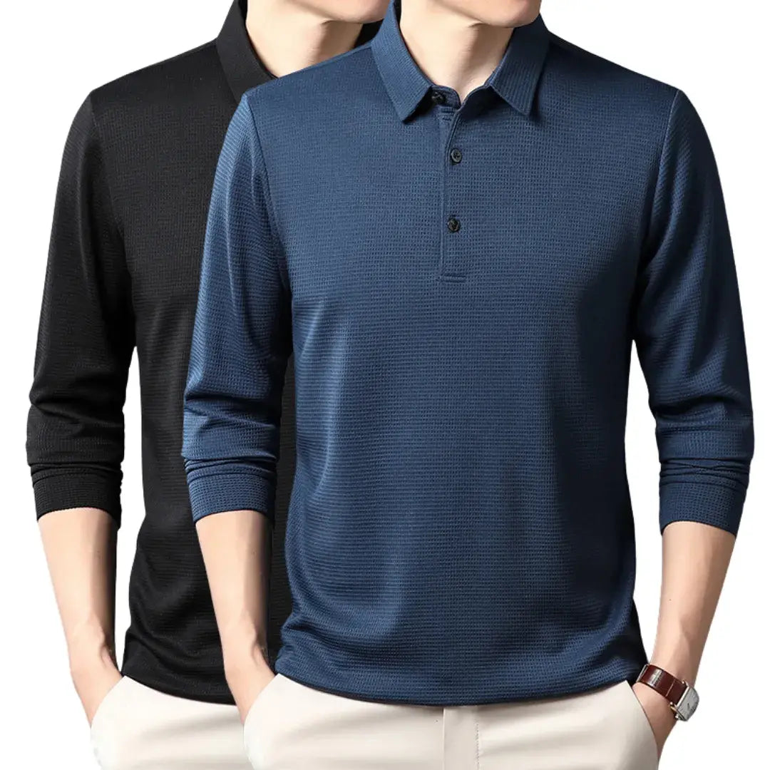 Long-sleeve Polo Shirt - Summer Line (2-Pack)