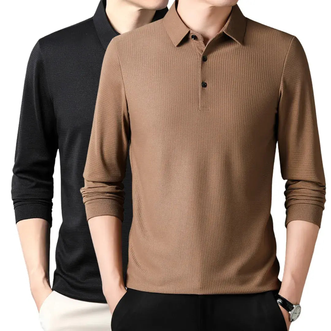 Long-sleeve Polo Shirt - Summer Line (2-Pack)