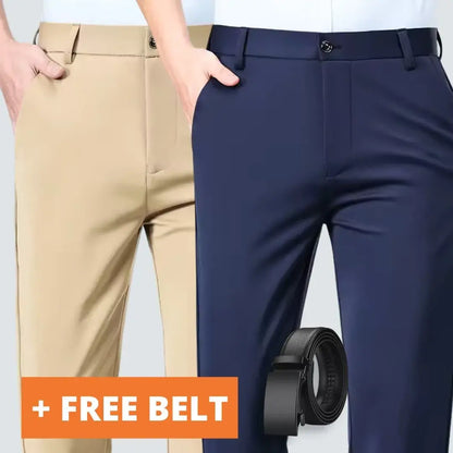 [BUY 1, GET 1 FREE + FREE BELT] - Dress Trousers FlexTech