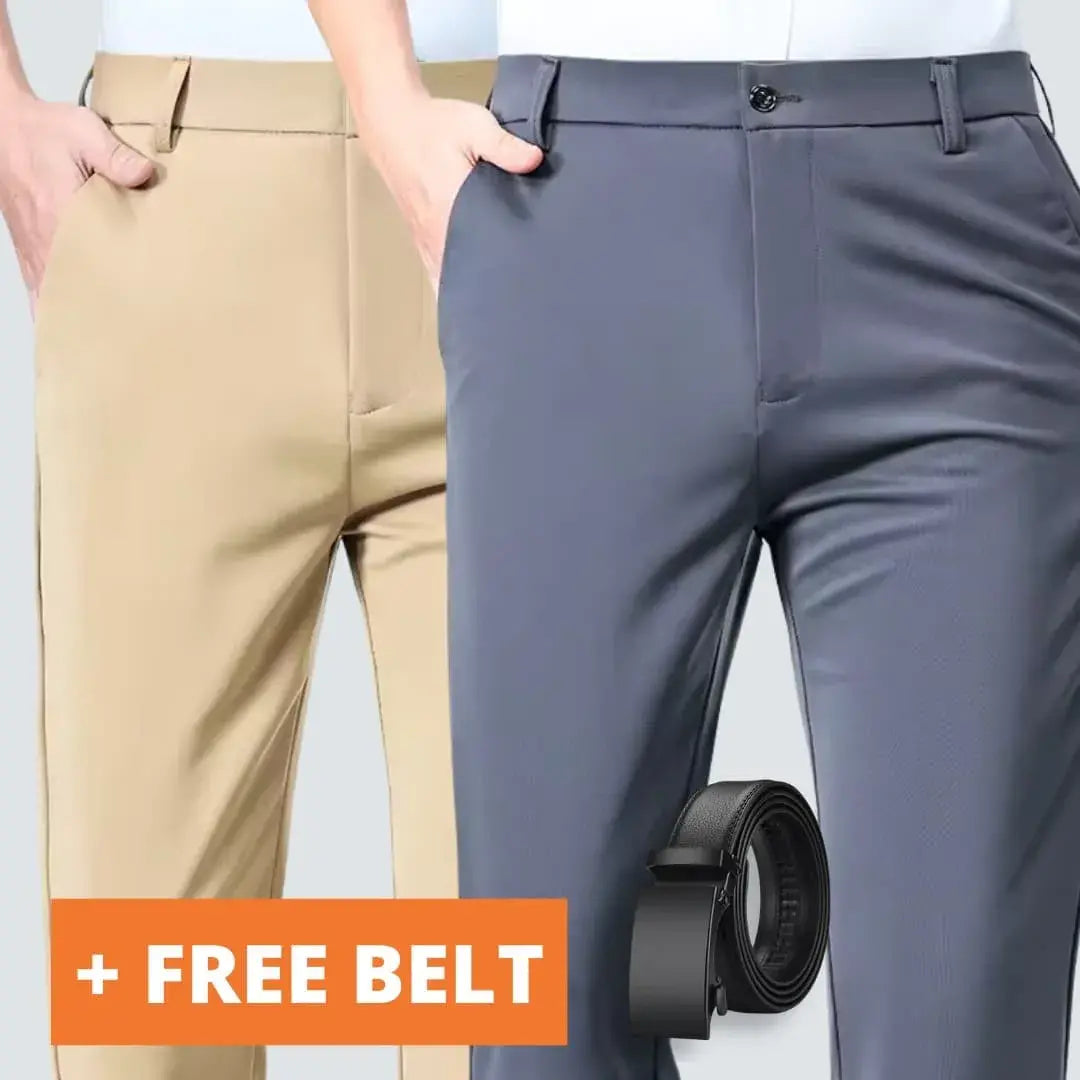 [BUY 1, GET 1 FREE + FREE BELT] - Dress Trousers FlexTech