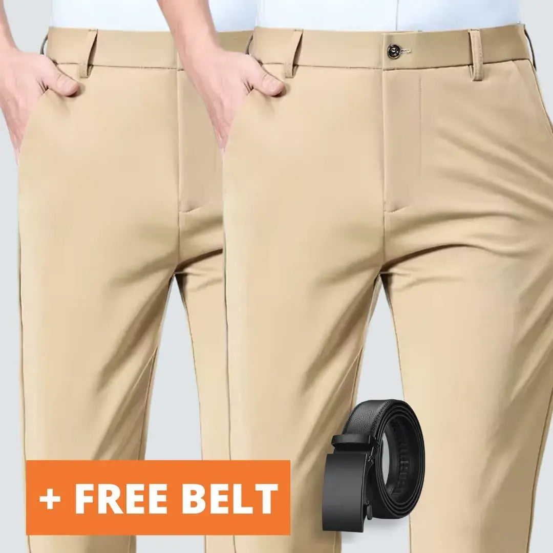 [BUY 1, GET 1 FREE + FREE BELT] - Dress Trousers FlexTech